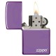 美版 Zippo Lighter 炫光紫 High Polish Purple with Zippo Logo 24747ZL