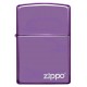 美版 Zippo Lighter 炫光紫 High Polish Purple with Zippo Logo 24747ZL