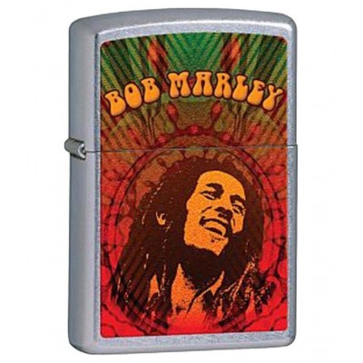 美版 Zippo Lighter Bob Marley Street Chrome 24991