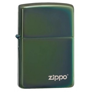 美版 Zippo Lighter 綠冰變色龍防風打火機 High Polish Green with Zippo logo 28129ZL