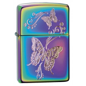 美版 Zippo Lighter 蝴蝶起舞 Multi Color Butterflies 28442
