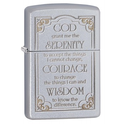 美版 Zippo Lighter 警世箴言 Serenity Prayer 28458