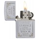 美版 Zippo Lighter 警世箴言 Serenity Prayer 28458