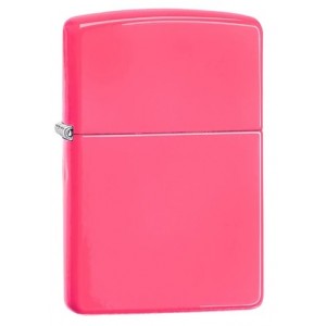 美版 Zippo Lighter 粉霓虹螢光漆 Neon Pink 28886
