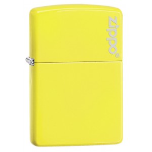 美版 Zippo Lighter 黃霓虹螢光漆 Neon Yellow with Zippo logo 28887ZL
