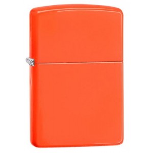 美版 Zippo Lighter 橘霓虹螢光漆 Neon Orange 28888