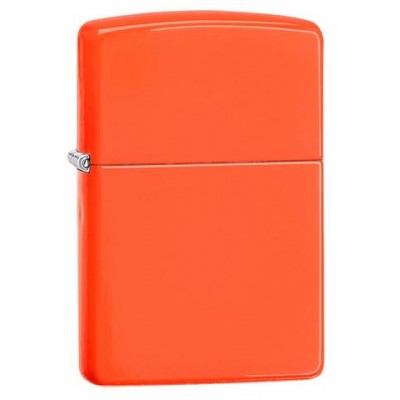 美版 Zippo Lighter 橘霓虹螢光漆 Neon Orange 28888