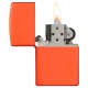 美版 Zippo Lighter 橘霓虹螢光漆 Neon Orange 28888