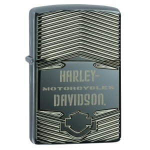 美版 Zippo Lighter Black Ice® 黑冰 Harley-Davidson® 29165
