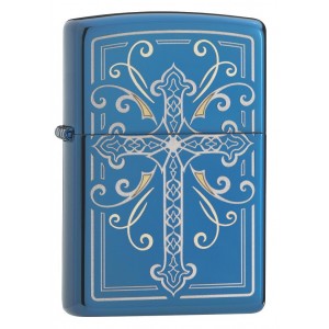 美版 Zippo Lighter 優雅十字架防風打火機 Elegant Cross Design 29608