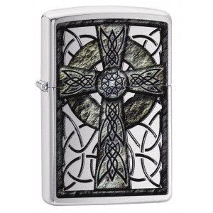 美版 Zippo Lighter 賽爾特十字架 Celtic Cross 29622