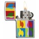 美版 Zippo Lighter 經典色塊火焰防風打火機 Abstract Flame Design 29623