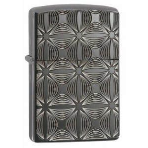 美版 Zippo Lighter Black Ice®  黑冰 Decorative Pattern Design 29665