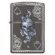 美版 Zippo Lighter Black Ice® 黑冰 骷髏與王牌 Spade & Skull Design 29666 美版 Zippo Lighter Black Ice® 黑冰 骷髏與王牌 Spade & Skull Design 29666