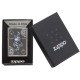 美版 Zippo Lighter Black Ice®  黑冰 骷髏與王牌 Spade & Skull Design 29666