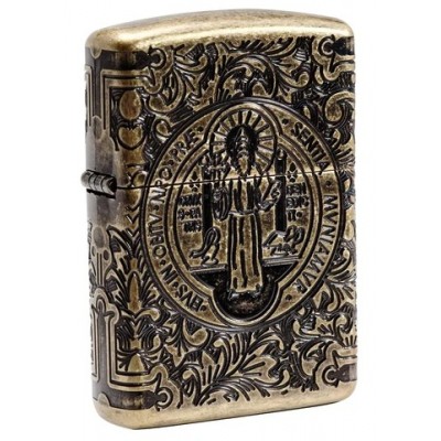 美版 Zippo Lighter 聖本-康斯坦丁(加厚版)防風打火機 St. Benedict Design 29719 美版 Zippo Lighter 聖本-康斯坦丁(加厚版)防風打火機 St. Benedict Design 29719