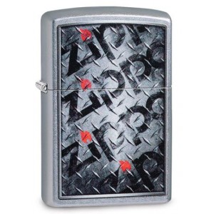 美版 Zippo Lighter 硬派風格防風打火機 Diamond Plate Zippos Design 29838