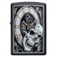 美版 Zippo Lighter 骷髏時鐘 Skull Clock Design 29854