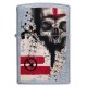 美版 Zippo Lighter 中歐紅黑寫實骷髏防風打火機 Trash Polka Tattoo Skull 29856