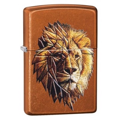 美版 Zippo Lighter 多邊形雄獅防風打火機 Polygonal Lion Design 29865