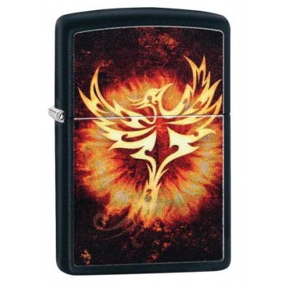美版 Zippo Lighter 黑烈鳳凰防風打火機 Phoenix Design 29866