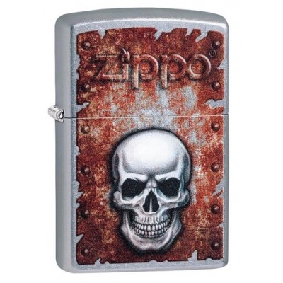 美版 Zippo Lighter 復古風骷髏防風打火機 Rusted Skull Design 29870