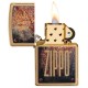 美版 Zippo Lighter 鏽刻鐵牌防風打火機 Rusty Plate Design 29879