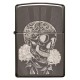 美版 Zippo Lighter Black Ice® 黑冰 骷髏 Fancy Skull Design 29883 美版 Zippo Lighter Black Ice® 黑冰 骷髏 Fancy Skull Design 29883