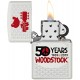美版 Zippo Lighter 紀念胡士托音樂節50週年 White Matte 50th Anniversary 49012