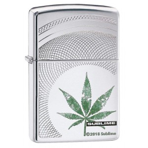 美版 Zippo Lighter Sublime Design 大麻葉 Marijuana Leaf 49016