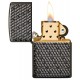 美版 Zippo Lighter Black Ice®  黑冰 六角型 Hexagon Design 49021