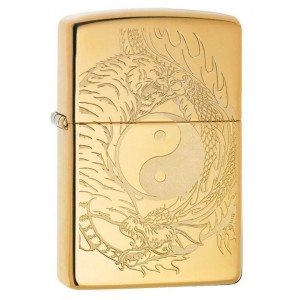 美版 Zippo Lighter 虎與龍 Tiger and Dragon Design 49024