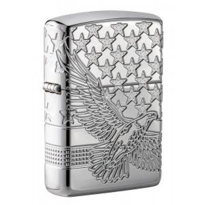 美版 Zippo Lighter 美國鷹加厚火機 Patriotic Design 49027