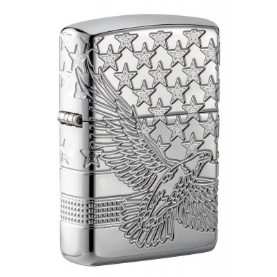 美版 Zippo Lighter 美國鷹加厚火機 Patriotic Design 49027