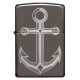 美版 Zippo Lighter Black Ice® 黑冰 錨 Anchor Design 49028