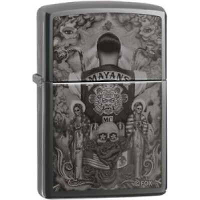 美版 Zippo Lighter Black Ice® 黑冰 瑪雅人作品加厚火機 Mayans M.C Sons of Anarchy 49031 美版 Zippo Lighter Black Ice® 黑冰 瑪雅人作品加厚火機 Mayans M.C Sons of Anarchy 49031