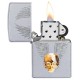 美版 Zippo Lighter 金色水晶骷髏防風打火機 Gold Skull Design 49034