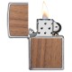 美版 Zippo Lighter 核桃木紋防風打火機 49039