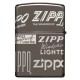 美版 Zippo Lighter Black Ice®  黑冰 經典環繞標誌 Zippo Design 49051
