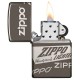 美版 Zippo Lighter Black Ice®  黑冰 經典環繞標誌 Zippo Design 49051