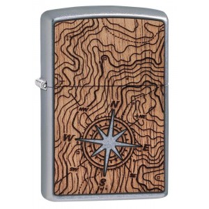 美版 Zippo Lighter 指南針 WOODCHUCK USA Compass 49055