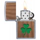 美版 Zippo Lighter 三葉草 WOODCHUCK USA Clover 49056