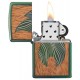 美版 Zippo Lighter 木紋經典火焰防風打火機 WOODCHUCK USA Flame 49057