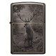 美版 Zippo Lighter Black Ice® 黑冰 鹿 Deer Design 49059