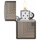 美版 Zippo Lighter 黑冰 Boxed Lines Design 49071
