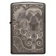 美版 Zippo Lighter Black Ice® 黑冰 象 Elephant Fancy Fill Design 49074