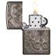 美版 Zippo Lighter Black Ice® 黑冰 象 Elephant Fancy Fill Design 49074