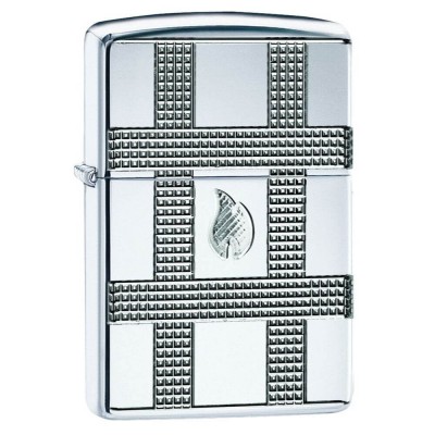美版 Zippo Lighter Geometric Design Armor® 49079