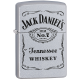 美版 Zippo Lighter Jack Daniels Satin Chrome Lighter and Flask Gift Set 49080