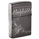美版 Zippo Lighter Black Ice® 黑冰 Playboy 49085